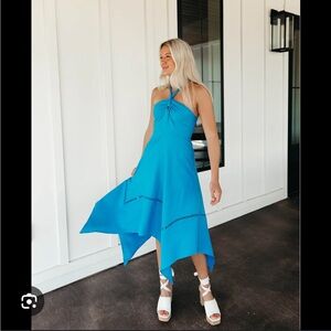 Triple threads maggie halter dress